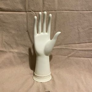 Cast Iron Mannequin Hand Ring Holder Jewelry Display Antique Style Decor 9”